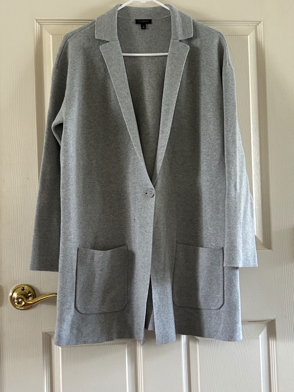Talbots One Button Sweater Blazer, Size L